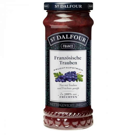 St. Dalfour Fruchtaufstrich Französische Trauben Brotaufstrich 284g 