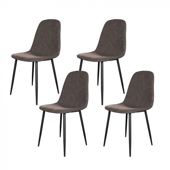 Stuhl Savannah PU Antikbraun 