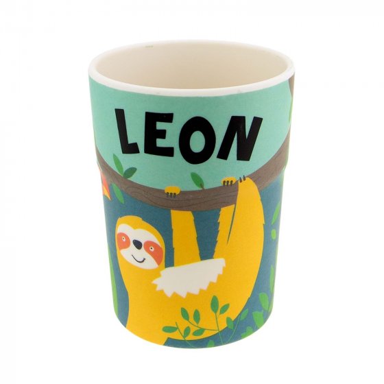 Kinderbecher Namensbecher Leon 