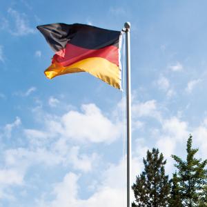 Aluminium Fahnenmast mit Flagge 