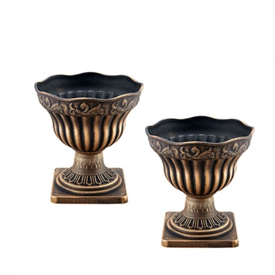 Blumentopf 2er Set Nessa Gold 