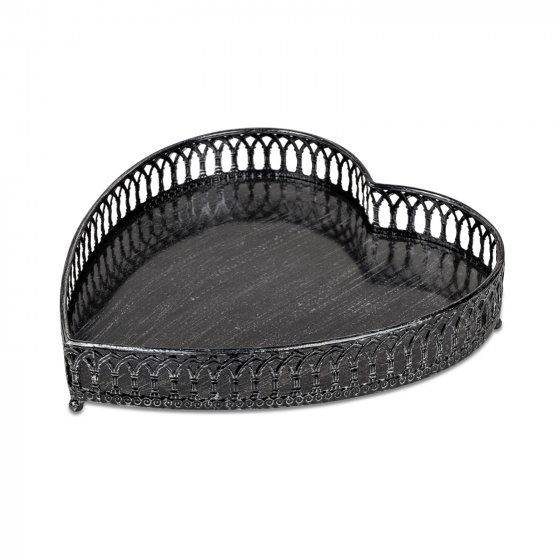 Tablett aus Metall Herz Hyde Park 