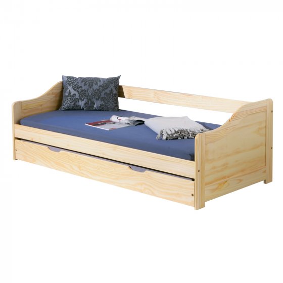 Bett 90 x 200 cm Kinderbett mit Auszug