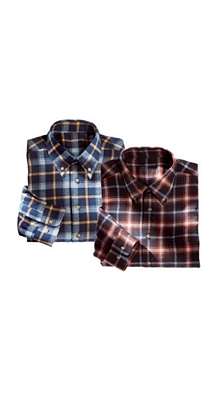 Karo-Flanellhemden-Set