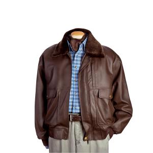 Fliegerjacke: Blouson aus Leder 