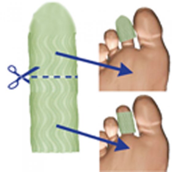 Fußkissen Finger- und Zehenschutz