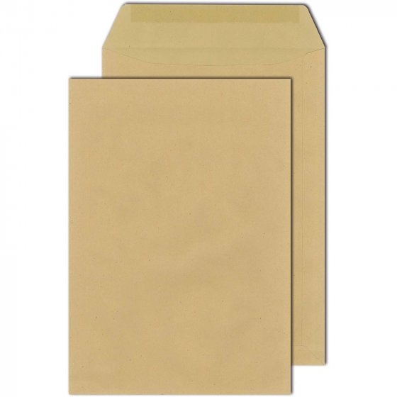 Versandtasche ohne Fenster 250 St., nassklebend DIN E4 