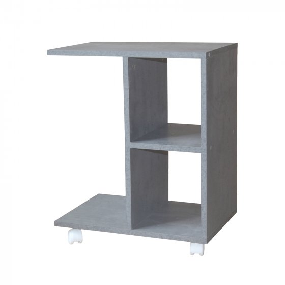 Beistelltisch auf Rollen Thekla Beton 
