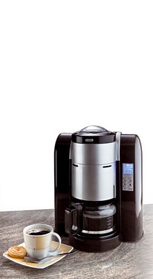 Kaffemaschine mit Edelstahlmahlwerk
