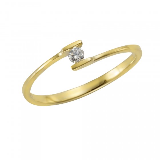 Ring Gold 585 mit Brillant 0,06ct. 
