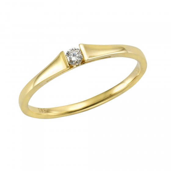 Ring Gold 585 mit Brillant 0,08ct. 