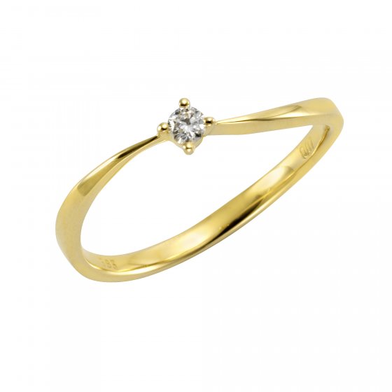 Ring Gold 585 mit Brillant 0,07ct. 