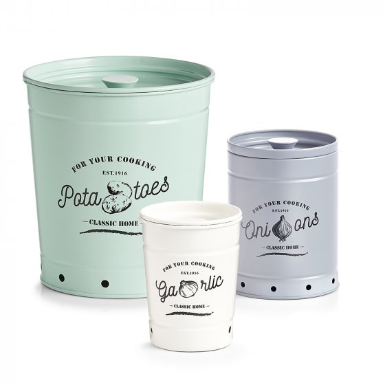 Vorratsdosen 3er Set Metall Retro 