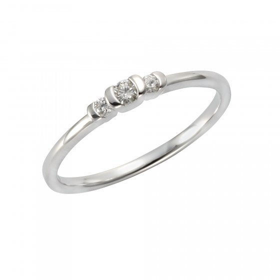 Ring 585/- Weißgold Brillant 