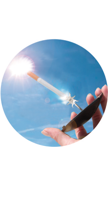 Parabolspiegel-Feuerzeug