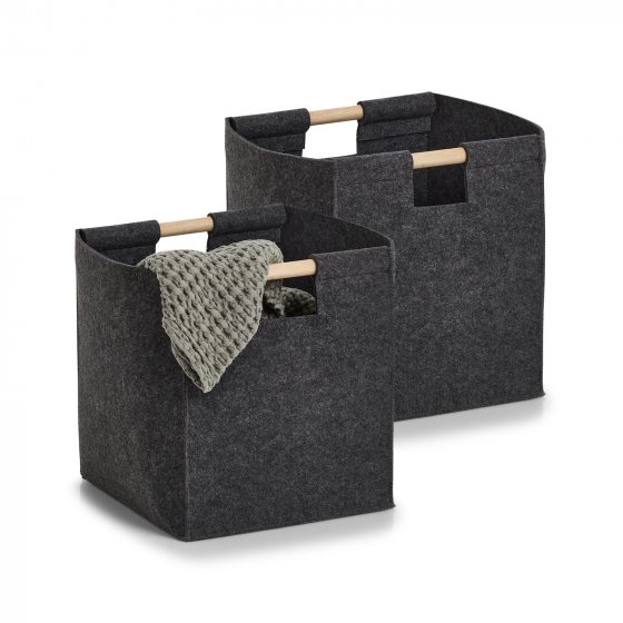 Aufbewahrungskorb 2er Set Filzkorb 