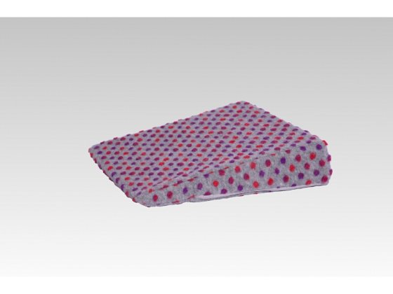 Therapiekeil Wolle Noppen silber 40 cm x 40 cm x8/1 cm linke 