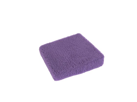 Aufstehhilfe Wolle lila 40 cm x 40 cm x 10/6 cm linke 