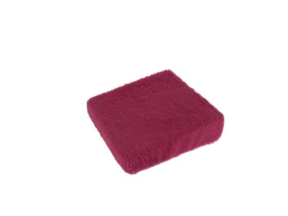 Aufstehhilfe Wolle bordeaux 40 cm x 40 cm x 10/6 cm linke 