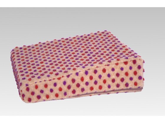 Aufstehhilfe Wolle Noppen beige 40 cm x 40 cm x 10/6 cm linke 