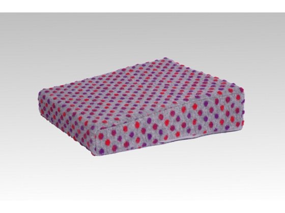 Aufstehhilfe Wolle Noppen silber 40 cm x 40 cm x 10/6 cm linke 