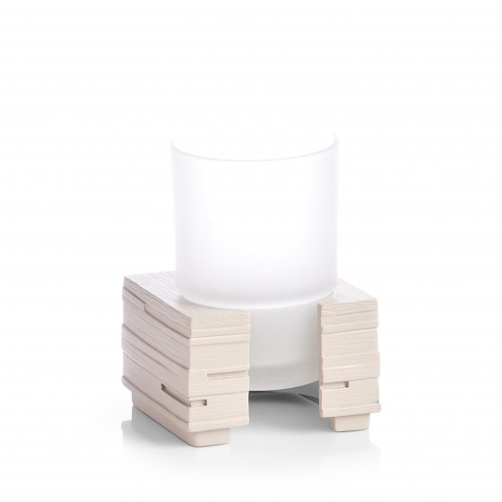 Zahnputzbecher Schiefer Beige