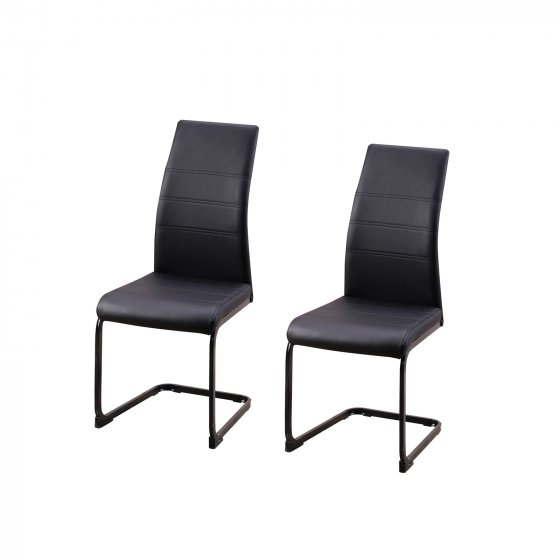 Schwingstuhl SallyP PU Schwarz 