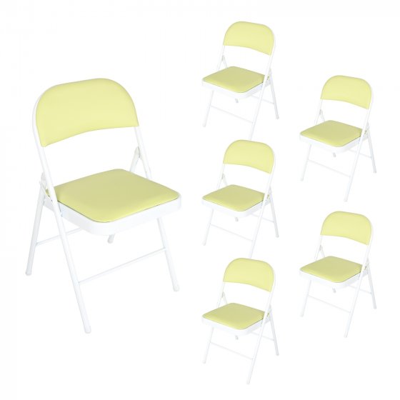 Klappstühle 6er Set Wedigo Grün 