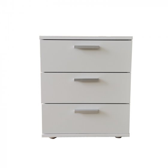 Nachtkommode 3 Schubladen Nina Weiß 