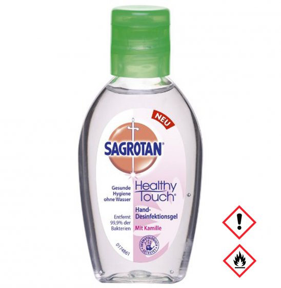 Sagrotan Hand Desinfektionsgel mit Kamille für Unterwegs 50ml 3er Pack 