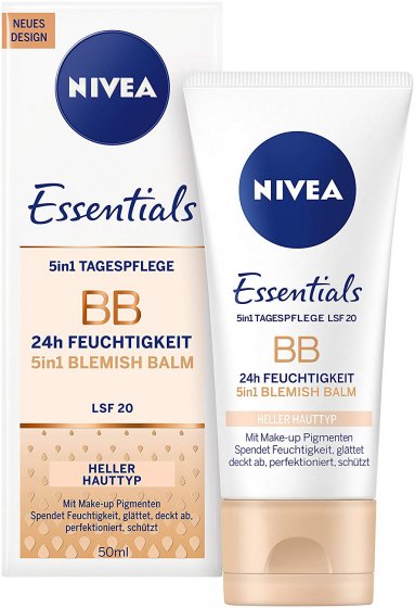Nivea 5in1 getönte Tagespflege BB 24h für helle Hauttypen 50ml 