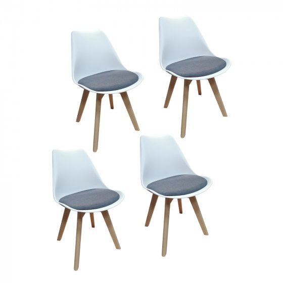Stuhl Atlanta Webstoff 4er-Set