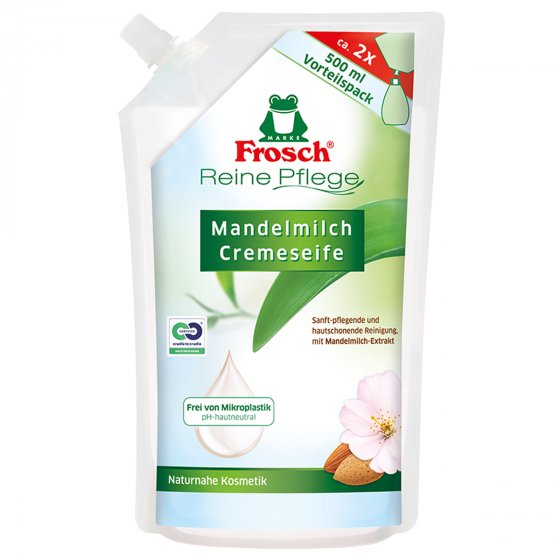Frosch Reine Pfegeseife Mandelmilch Nachfüller 6x500ml 6erPack 