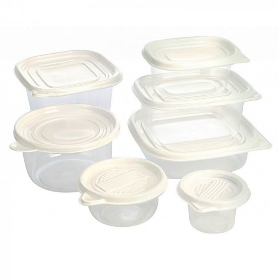 Vorratsdosen-Set, 27 Teile Kunststoff 