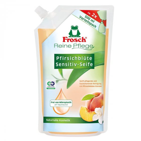 Frosch Pfirsichblüte Sensitiv Seife Nachfüller 