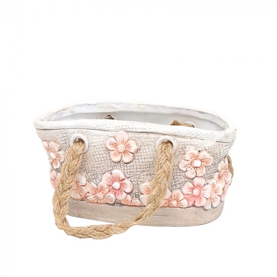Keramik Pflanzgefäß Tasche 