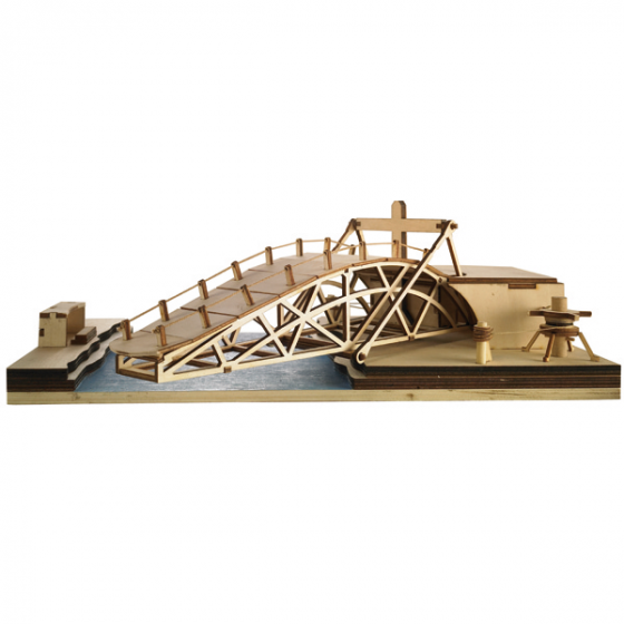 Leonardo da Vincis Schwenkbrücke 