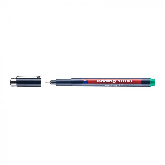 Präzisionsfeinschreiber 0,3 mm edding 1800 Grün
