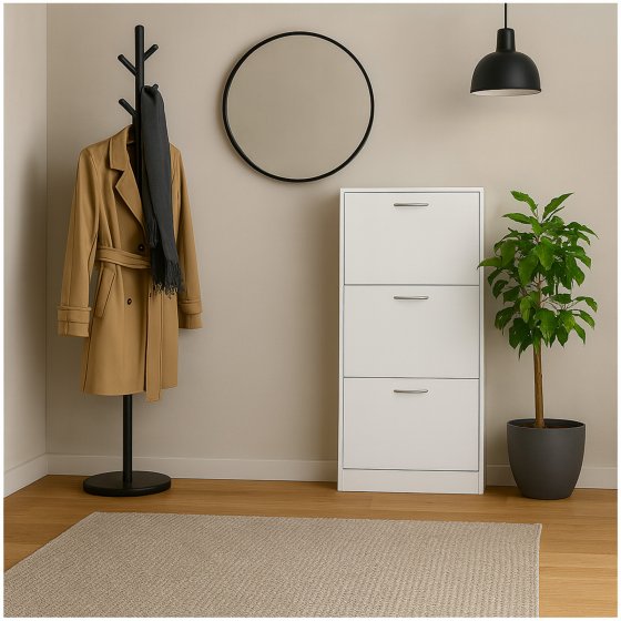 Schuhschrank Thekla Weiß 