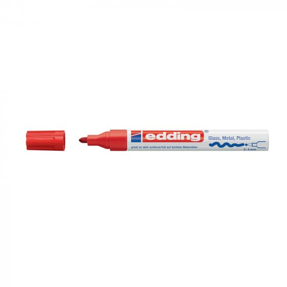 Glanzlack-Marker 2-4 mm edding 750 Rot