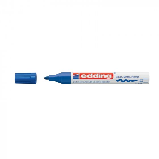 Glanzlack-Marker 2-4 mm edding 750 Blau