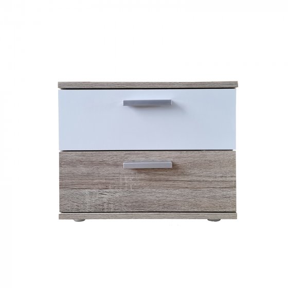 Nachtschrank Sonoma Weiß Nina 