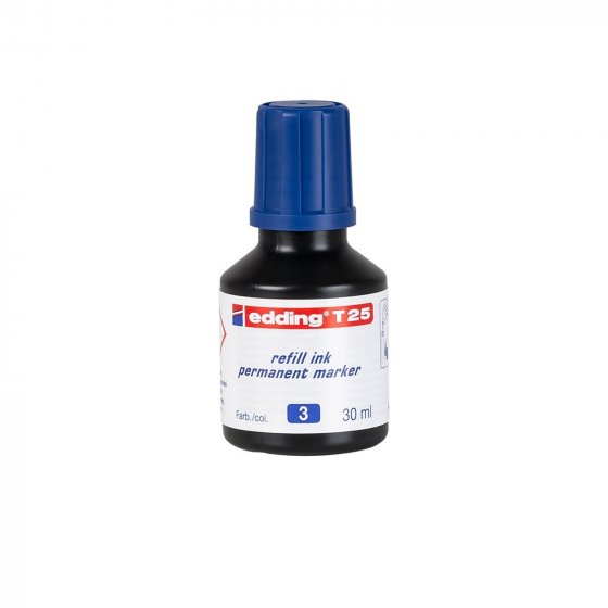 Nachfülltinte für Permanentmarker, 30 ml edding T 25 Blau