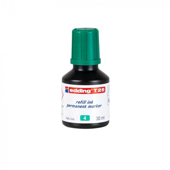 Nachfülltinte für Permanentmarker, 30 ml edding T 25 Grün