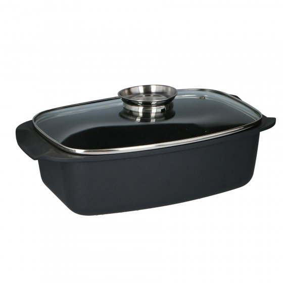 Aromabräter 5,5 L mit Glasdeckel 