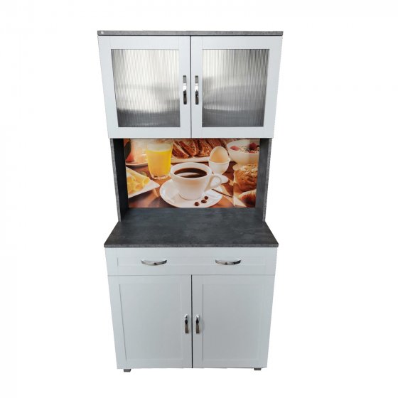 Küchenbuffet 1 Schublade Blanca Bistro 