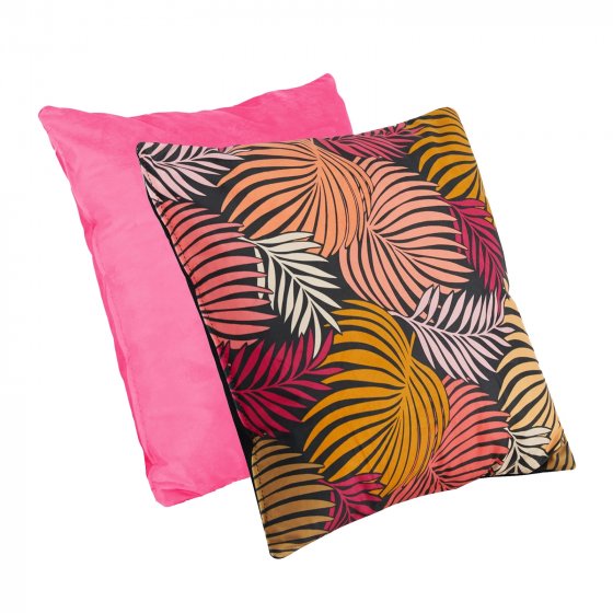 Kissen Nathalie 2er-Set Leaf Rot und Pink