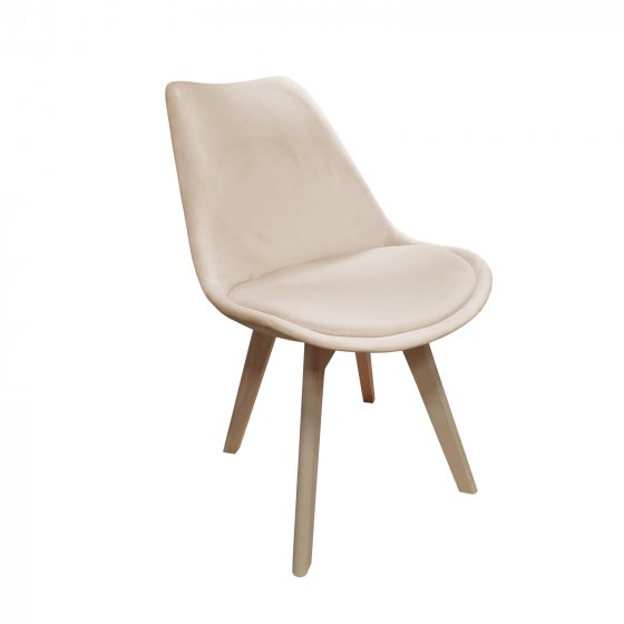 Stuhl Atlanta Velvet Uni Creme