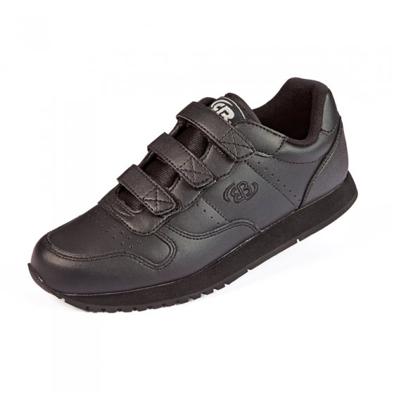 Ledersportschuh m.Klettver.,38 38 | Schwarz