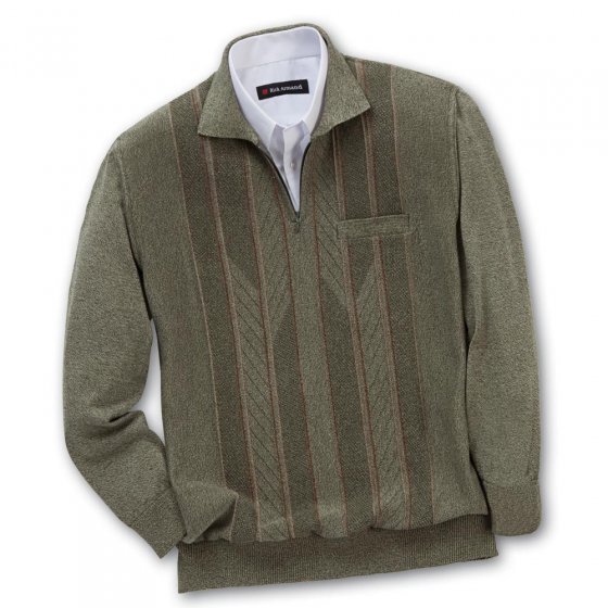 Jacquard-Polopullover